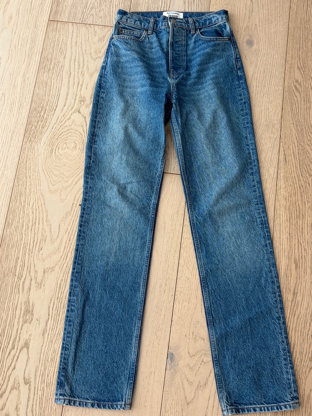 Reformation straight leg jeans size 25